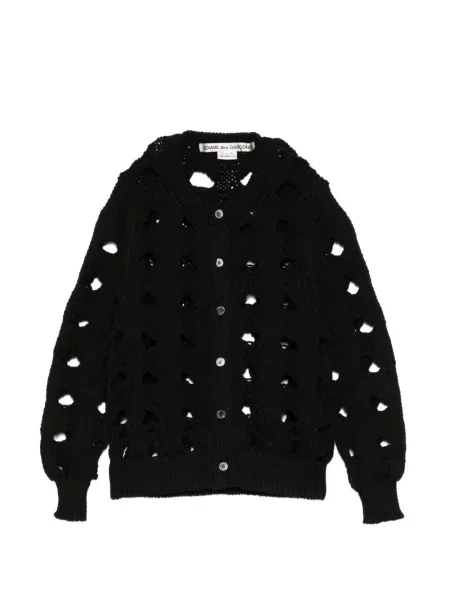 Cardigan Comme Des Garçons tricotate chunky negru