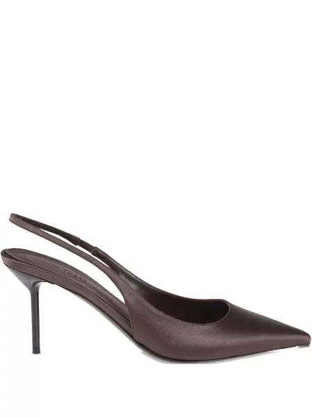 Pantofi cu toc Paris Texas slingback maro