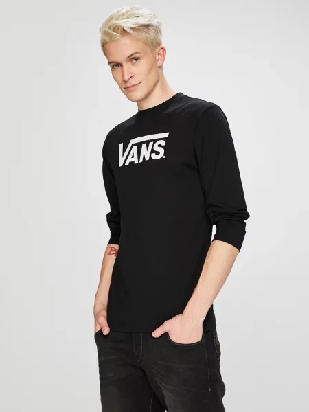 Μακρυμάνικη μπλούζα Vans μαύρο