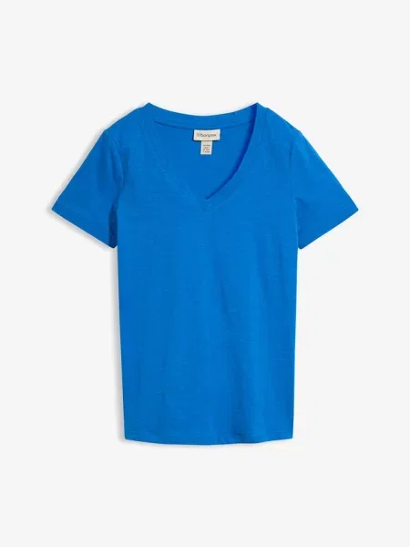 T-shirt z czystej bawełny niebieska