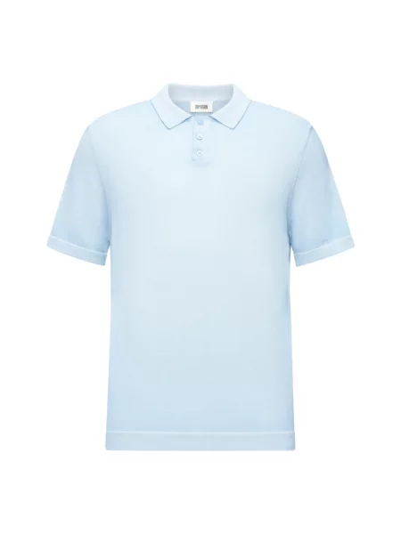 Drykorn Dzianinowa Koszulka Polo Triton blau niebieskie