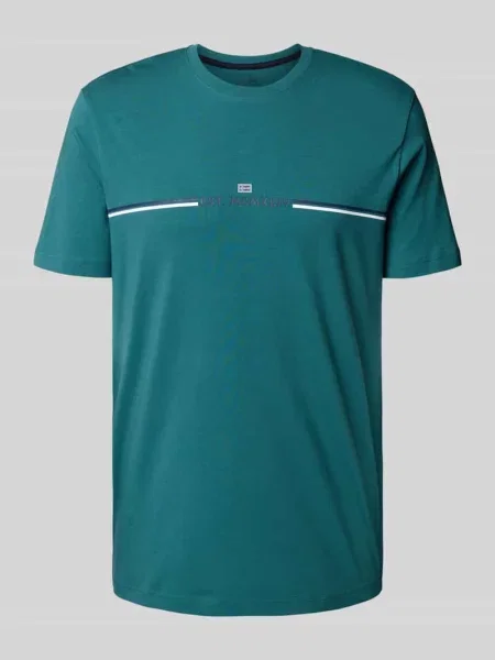 T-shirt z okrągłym dekoltem Christian Berg Men zielona