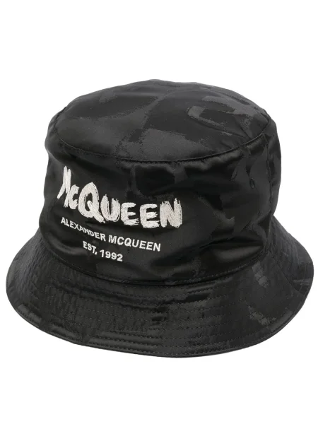 Pălărie Alexander Mcqueen cu imagine negru