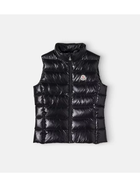 Gyerek pehelymellény Moncler Enfant fekete