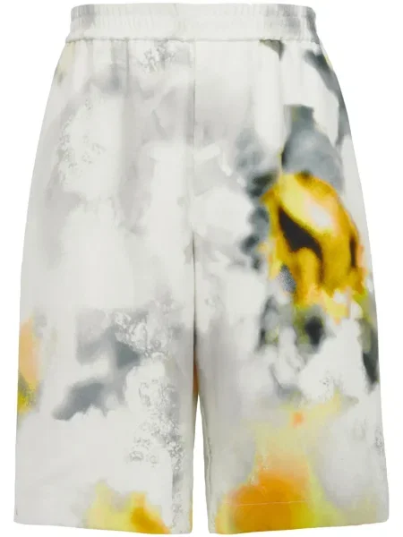 Bermude Alexander Mcqueen cu imagine cu imprimeu abstract