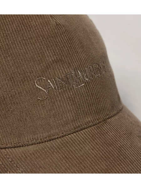 Menčestrová šiltovka Saint Laurent béžová
