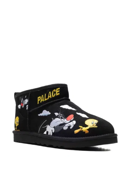 Mini čizmice Ugg s vezom crna