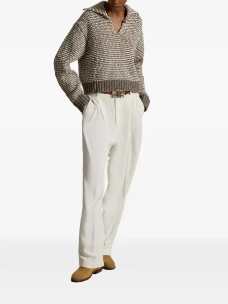 Велурени бягане с яка чорапи Polo Ralph Lauren синьо
