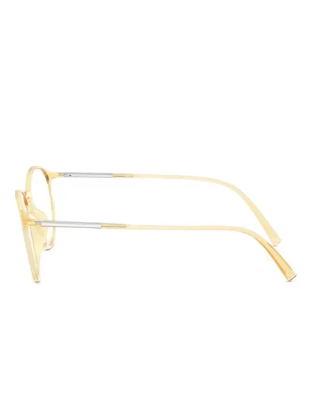 Ochelari de soare rotunzi Giorgio Armani galben