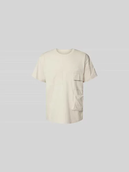 T-shirt z kieszenią z patką Mm6 Maison Margiela biała