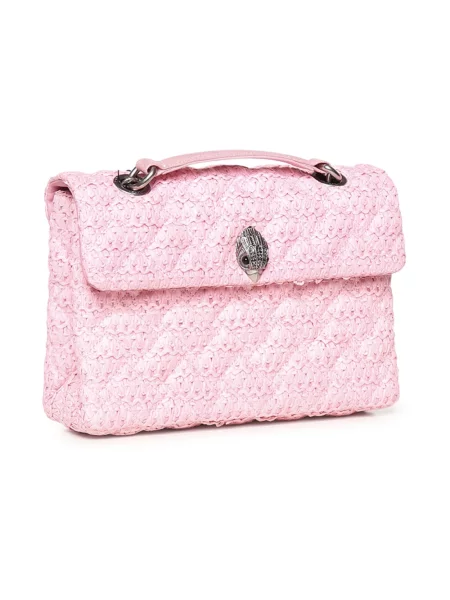 Kurt Geiger London torebka crossbody Raffia Kensington różowa