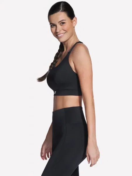 Спортивний топ Skechers SKECHERS TEMPO BRA нейлон/спандекс чорний
