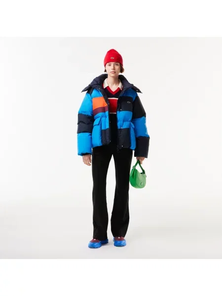 Lacoste French Made Contrast Golf Sweter biały