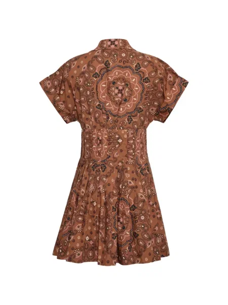 Rochie tip cămașă Cara Cara cu imagine maro