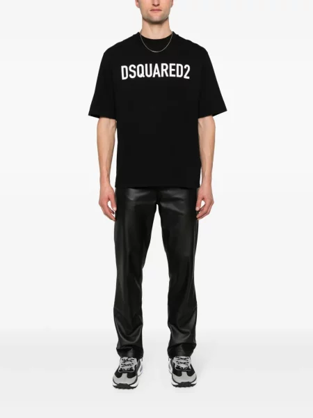 Koszulka Dsquared2 z nadrukiem czarna