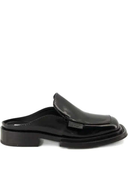 Papuci tip mules Moschino din piele negru