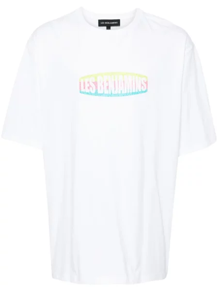 Tricou Les Benjamins cu imagine alb