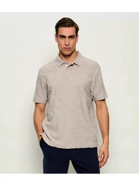 Tricou polo Boss Orange bej