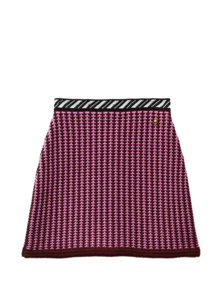 Fusta mini Versace de lână violet