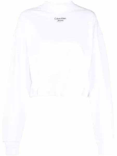 Hanorac Calvin Klein Jeans cu imagine alb