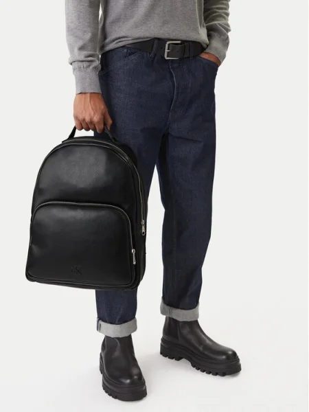 Rucsac Calvin Klein Webbing Strap Round Backpack negru