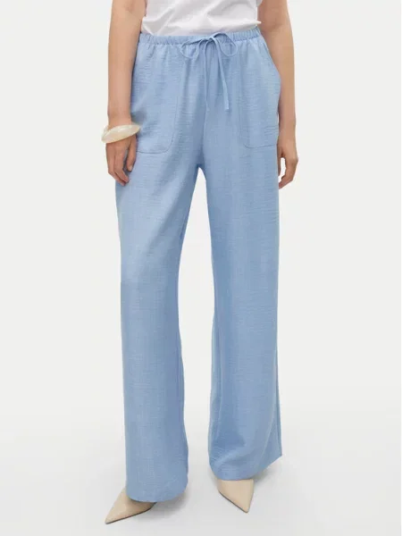 Vero Moda Kalhoty z materiálu Melaney modrá