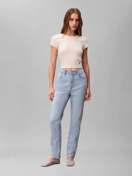 Calvin Klein Jeans Blugi Mom Fit albastru
