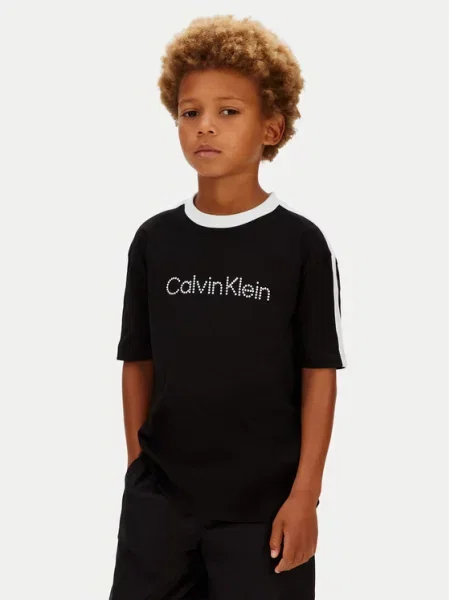 Dětské tričko Calvin Klein Jeans černé