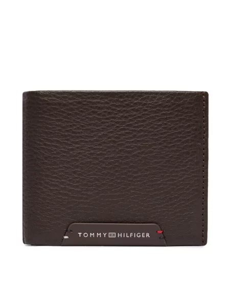 Tommy Hilfiger Portfel Th Corp Mini Cc ciemny brązowy