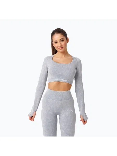 Dámske tréningové tričko s dlhým rukávom Carpatree Yasmine Seamless blue stone wash modrá