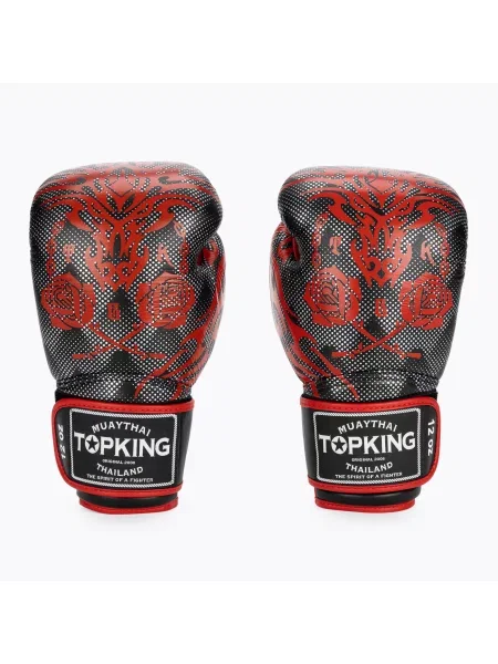 Rękawice bokserskie Top King Boxing Dragon red/black czarne