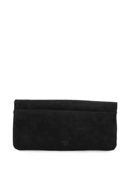 Geantă Pinko din piele de căprioară negru