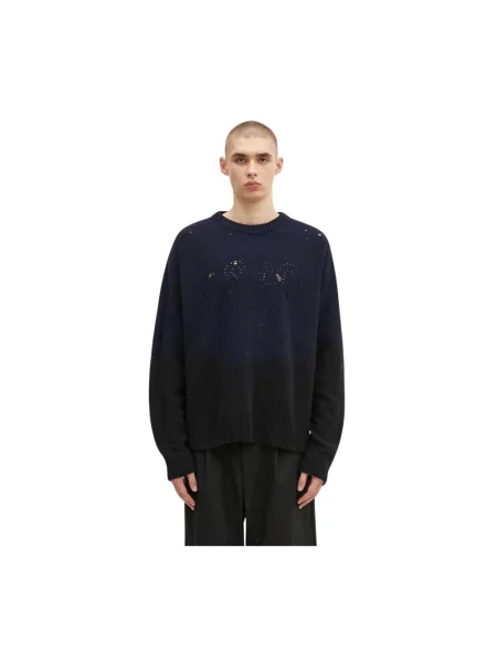 Sweter wełniany 'Lazer Selfie' Sweater granatowy lekki niebieski