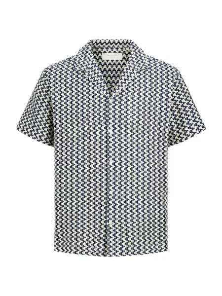 JACK & JONES Cămașă JORMONTAUK albastru noapte alb