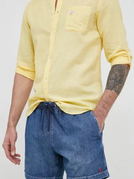 Дънкови къси панталони Polo Ralph Lauren тъмносиньо синьо