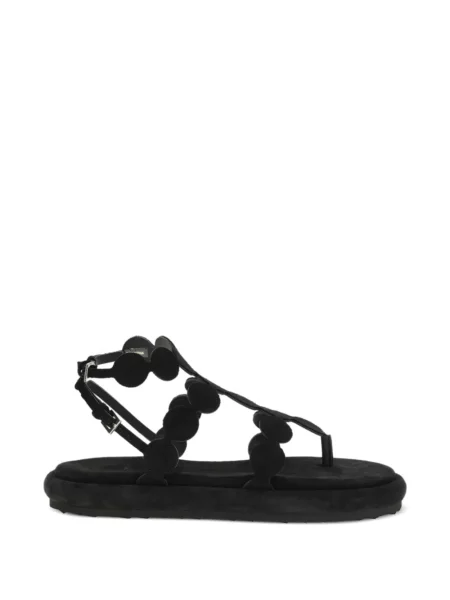 Sandale Pierre Hardy din piele de căprioară cu imprimeu geometric negru