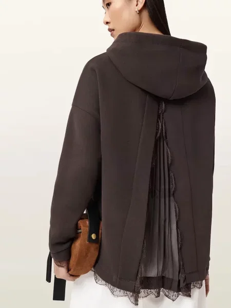 AllSaints bluza NIA brązowa