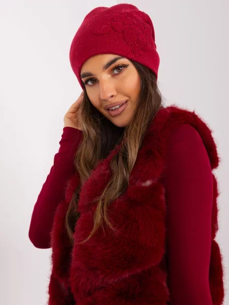 Šiltovka Fashionhunters vínová