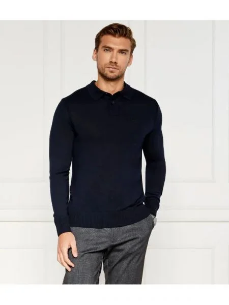 BOSS ORANGE De lână polo Avac portocaliu