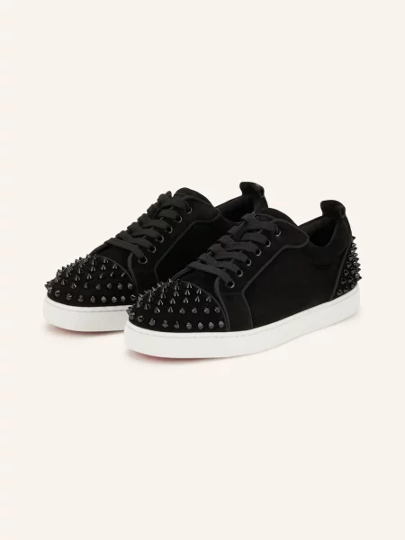 Christian Louboutin Sneakersy Louise Junior Z Nitami schwarz czarne