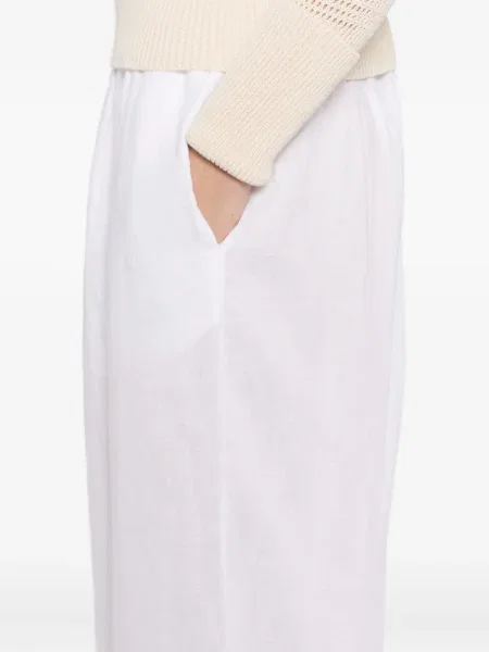 Pantaloni James Perse de in alb