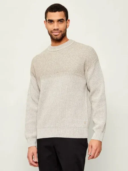 BOSS Orange pulover din amestec de lână Kartney bej