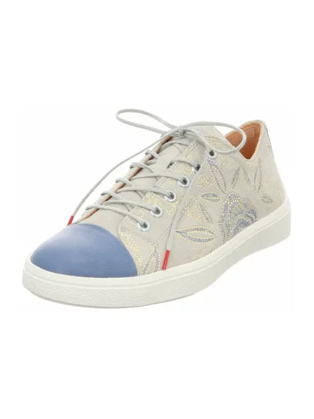 Sneakersy Think skórzane szare