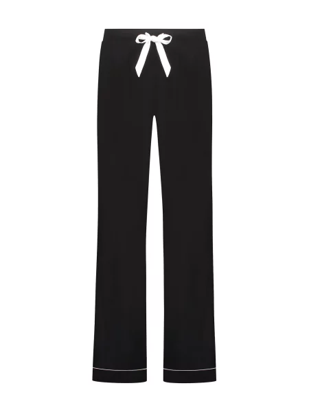 Hunkemöller Pantaloni de pijama negru alb