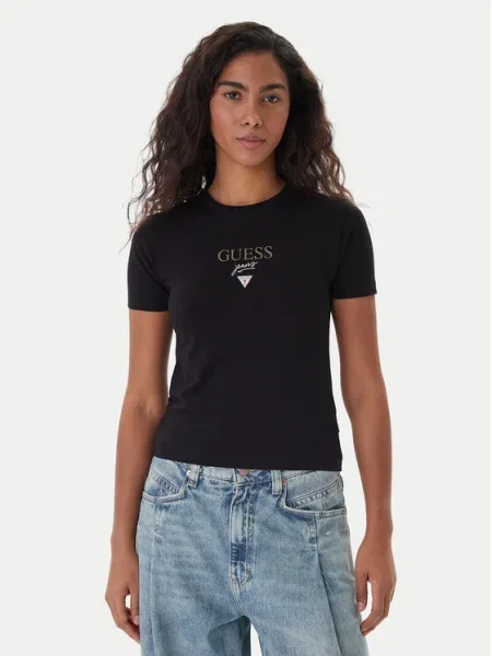 Guess Jeans Tricou negru