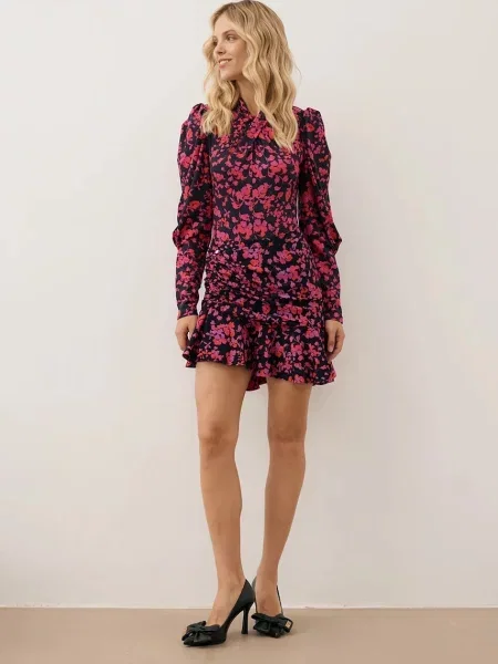 Спідниця Bizuu MEXICANA mini розкльошена MEXICANA RÓŻOWY рожевий