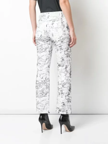 Blugi drepți Off-white alb