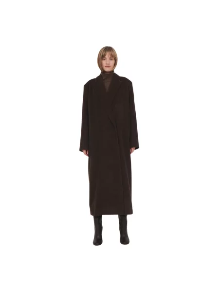 Płaszcz The Garment wełniany brązowy