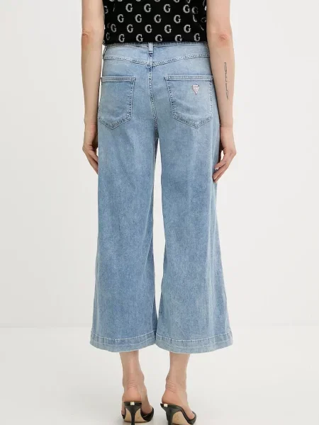 Džíny Guess BELLFLOWER high waist modré