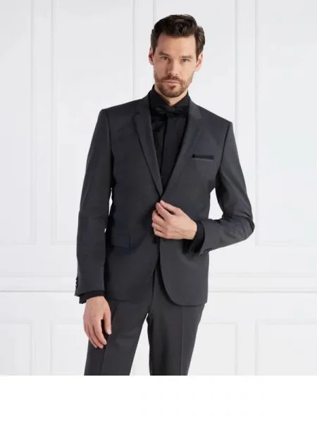 HUGO de lână sacou gri